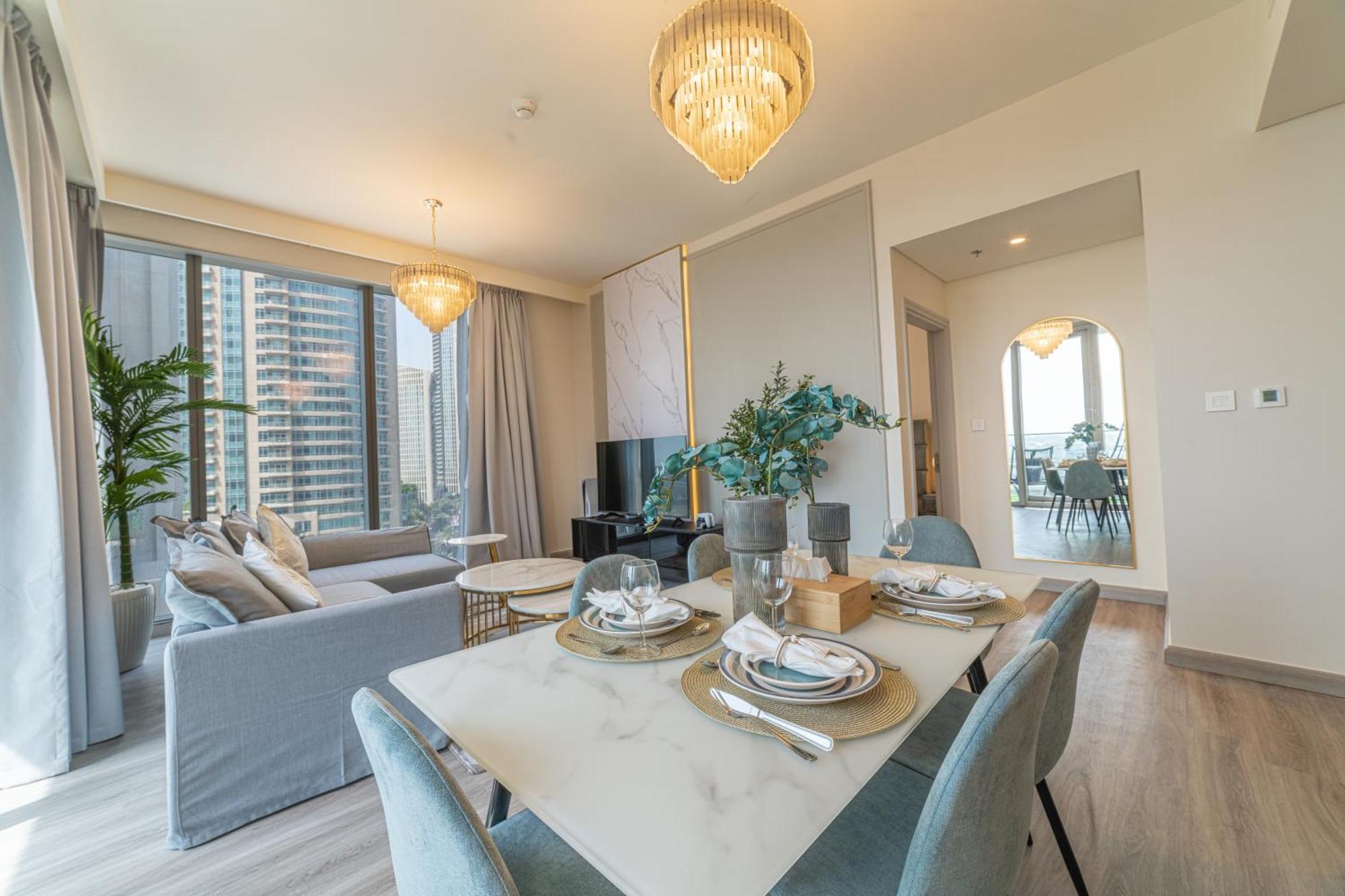 First Class 2Br With Full Dubai Boulevard View ภายนอก รูปภาพ