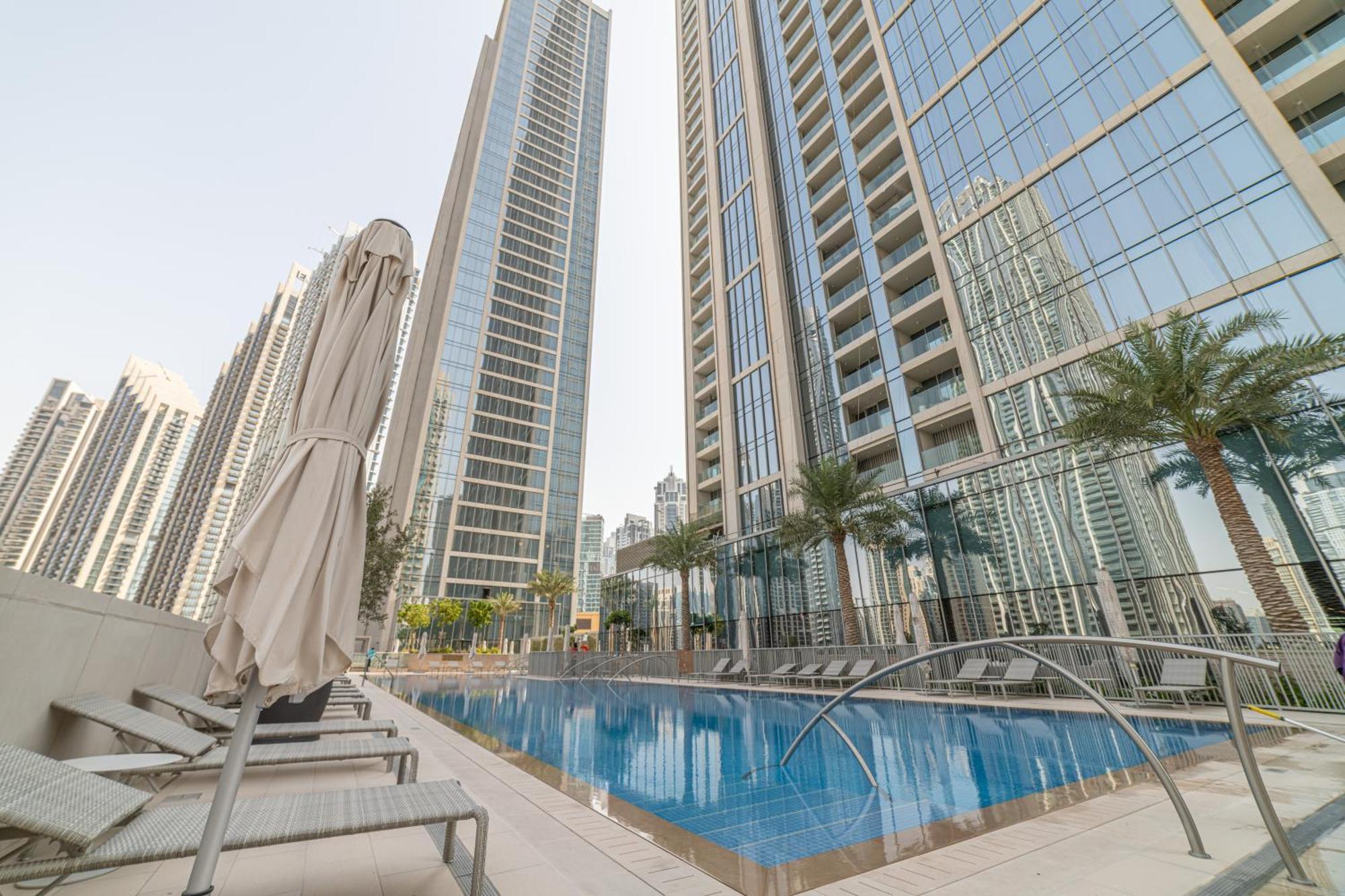 First Class 2Br With Full Dubai Boulevard View ภายนอก รูปภาพ